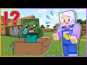 赤ちゃんゾンビを拾った！？お母さんの所に届けようとした結果！？【 マイクラ / まいくら / Minecraft 】
