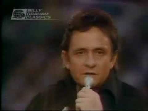 Johnny Cash with Billy Graham at Texas Stadium (1971)