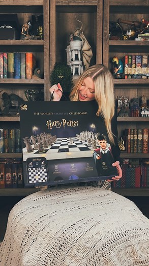 Tiffany Dalton | Harry Potter on Instagram: "That’s wizard’s chess ♟️ How amazing is this NEW Harry Potter Go Chess Wizard chessboard by @go.particula ?! It uses cutting-edge smart technology, making every match more immersive and engaging. 🛒: @go.particula | ad | 🔗 in bio! Favorite Features: ⭐The design of the chess board and pieces (when I’m not playing it looks so good displayed with the rest of my collection) ⭐Built-in lights that show possible moves, warn against blunders, & suggest best