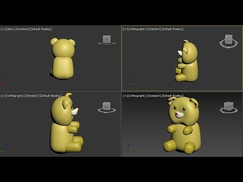 21- 3D TOY TEDDY BEAR _3DS MAX MODELING