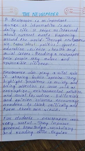 Newspaper | Importance of Newspaper Essay for Students