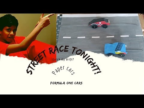 DIY Cardboard car racing game | how to make paper cars | How to make racing cars