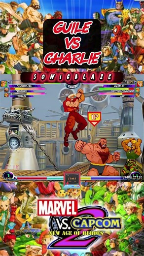 GUILE destroys CHARLIE in Marvel vs Capcom 2 🕶️💥