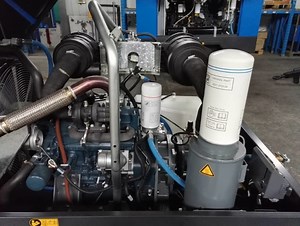 185 cfm by New Atlas Copco, powered by the reliable Kubota 1505v- T 4 cylinder  diesel turbo engine, portable Air Compressor