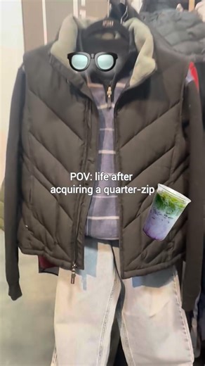 UPTOWN CHEAPSKATE on Instagram: "You put on a quarter zip and suddenly you’re productive, hydrated, and replying to emails 😅 get yours at Uptown!"