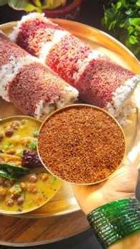 #💯 Healthy Ragi Puttu Recipe #RagiBeetrootPuttu Finger Millet #MilletRecipes #DiabetesFriendly