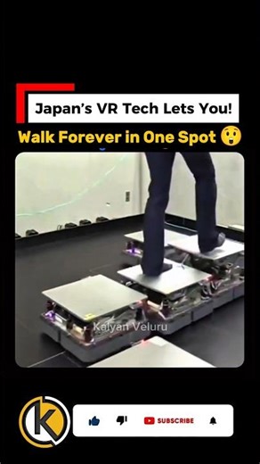 Japan’s VR Tech Lets You Walk Forever in One Spot 😲 #kalyanveluru