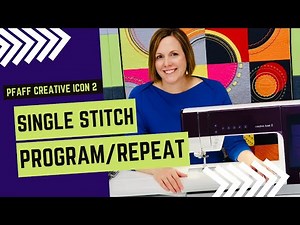 PFAFF creative icon 2 Single Stitch Program