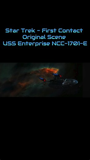 Seeing the Galaxy Class Enterprise instead of the Sovereign Class Enterprise in Star Trek - First Contact gives me Goosebumps ✌️😎 tiktok #startrek #firstcontact #enterprise #galaxyclass
