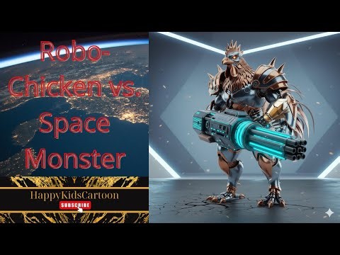 Final Battle: Robo-Chicken vs. Space Monster! #RoboChicken #SpaceMonster #EpicBattle