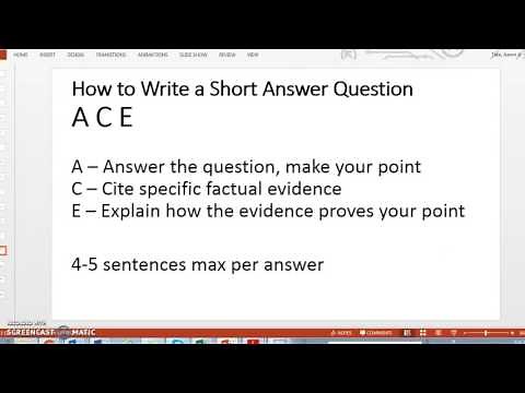 AP World History SAQ Writing Tips