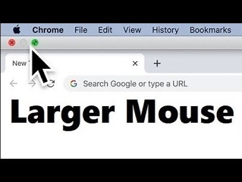 MacBook How to Make Mouse Cursor Larger