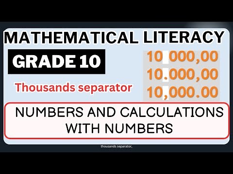 💡 Ace Grade 10 Math Literacy: The Thousand Separator 🚀"