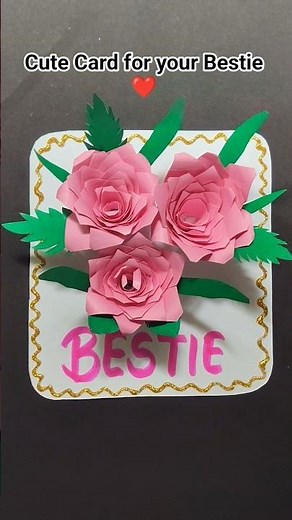 Create a Stunning Handmade Card for Your Bestie! #friendship