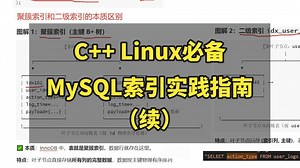 C   Linux必备：MySQL索引实践指南（续）