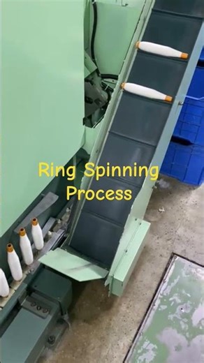 Ring Spinning Process #RingSpinning #RingFrame #machine #textile