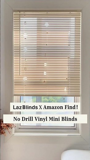 ⭐️ No-Drill Vinyl Cordless Blinds