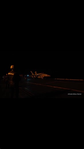 USS Abraham Lincoln (CVN 72) conducting nighttime flight deck operations. 🫡 | Ultimate Military Channel