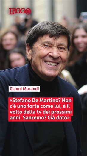 Gianni Morandi: «De Martino? Il nuovo volto della tv, nessuno forte come lui. Sanremo? Ho già dato»