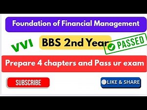 BBS 2nd Year Financial Management 😭 | Important Chapters | finance important questions