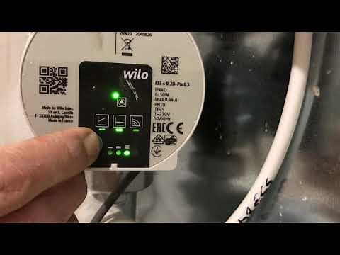 Wilo Para 25/7 Underfloor heating pump, hidden menu, how to select speed, operating curve What is