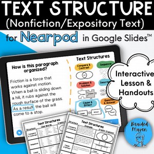 Text Structure for Nearpod in Google Slides | Organizational Patterns Lesson