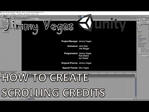 Mini Unity Tutorial - How To Create Scrolling Credits Scene - Beginners Tutorial
