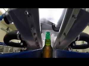 ACI Air Knife System to remove moisture from PET and glass bottles