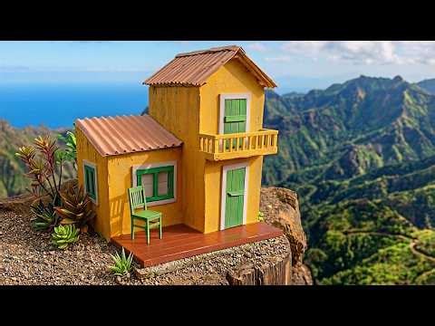 Je construis une maison à deux étages avec des mini-briques