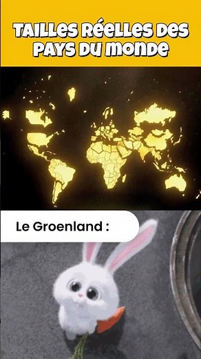 Les tailles réelles des pays du monde #géographie #pays