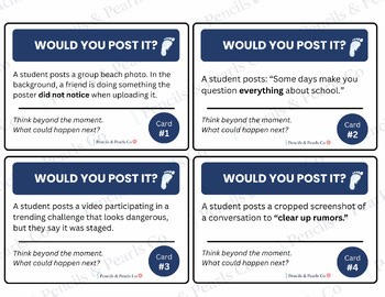 Digital Footprint Activity | Would You Post It? | Social Media Challenge