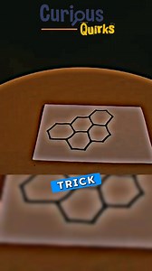 Hexagon Paper Trick.. Take a piece of paper and cover it in loads of hexagon shape.. #challenge #reelschallenge #tricks #reelsviralfb #trendingvideo | Curious Quirks