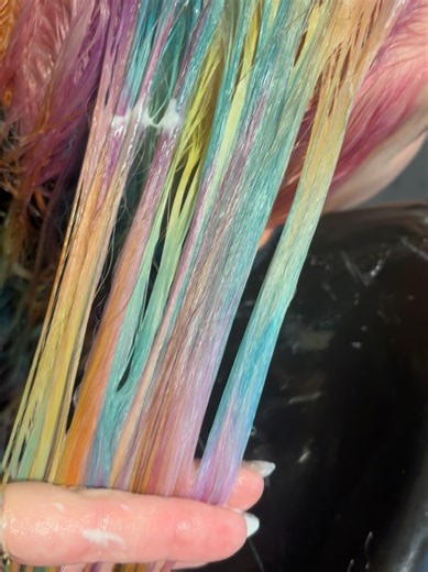 holographic hair color rinse out . . . #hair #haircolor #holographic