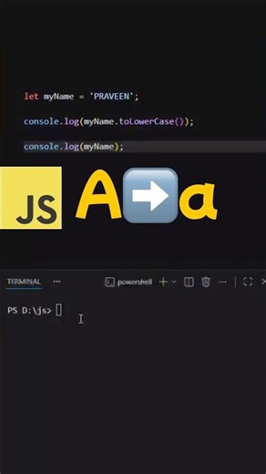 Javascript lowerCase A➡️a
