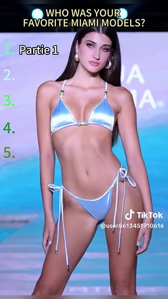 2025 Miami Swim Week! Tell me in the comments which model is your favorite!#BikiniModel #FashionShow #TopModel #2025MiamiSwimWeek #SwimWeek
