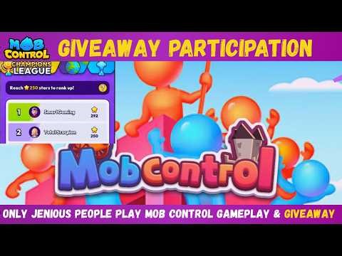 Only a GENIUS Can Play this Game (Mob Control) | Giveaway Announcement | Mob Control Part 1 | 100 IQ