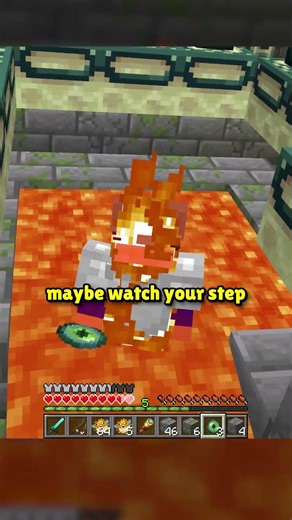 Step on Block = BREAK #minecraft