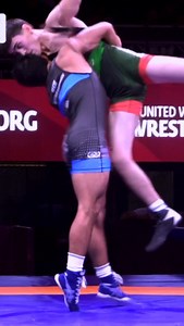 Belly to belly….hands locked…feet dangling….It’s time to belly out. 😂🤕 Watch the U20 Asian Championships, live from Bishkek 🇰🇬 all week on UWW . | United World Wrestling