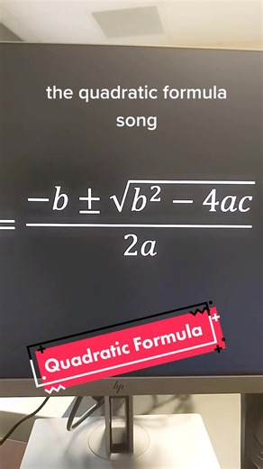 Memorizing the Quadratic Formula Made Fun