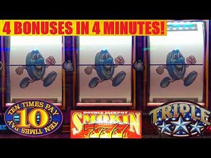 I could not stop getting the BONUS on this RUN FOR YOUR MONEY slot machine!