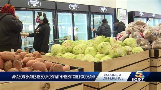 Amazon presents Freestore Foodbank with $100K check as partnership continues