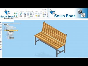 Solid edge tutorial for Beginners I Wooden Bench