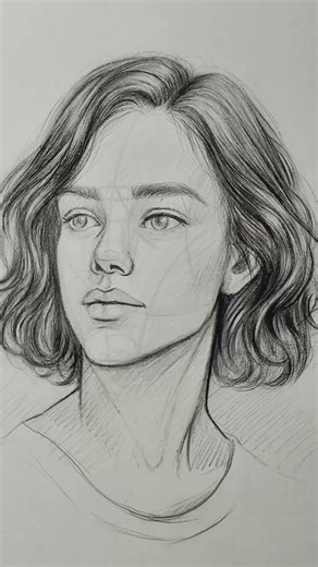 Pencil drawing process from start to finish ✨✍️Realism Portrait #drawing #pencil #art #tutorial