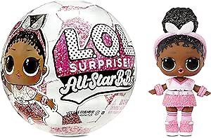 L.O.L. Surprise! All-Star B.B.s Sports Series 3 Soccer Team Sparkly Dolls with 8 Surprises, Accessories, Surprise Doll