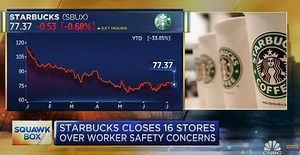 Starbucks to close 16 U.S. locations due to worker safety concerns