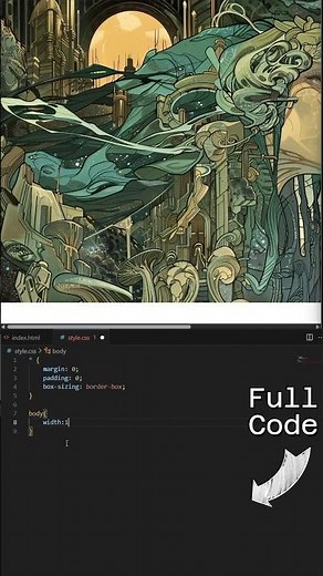 How to add background Image in HTML & CSS | #shorts #viral #ytshorts