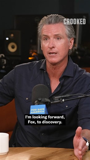 1.5M views · 67K reactions | Gavin Newsom on his $787m defamation lawsuit against Fox News: "I'm looking forward, Fox, to discovery. I'm looking forward to all your emails. All the text messages, Jesse." Watch more Pod Save America on YouTube! | Pod Save America | Facebook