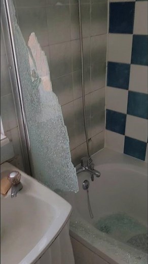 Exploding Shower Screen #shorts #exploding #showerdoor #explosion
