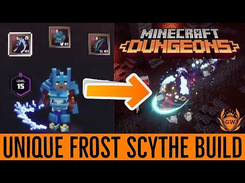 MINECRAFT DUNGEONS FROST SCYTHE BUILD! Minecraft Dungeons Build!