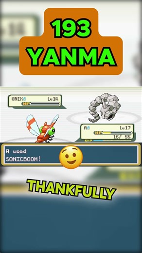 193 - Yanma #pokemon #challenge #gaming #nintendo #battle #kanto #retro #viral #gamer #shorts